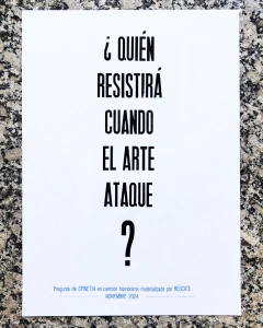 ¿Quién resistirá cuando el arte ataque?