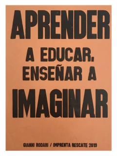 Aprender a educar - Gianni Rodari (Afiche XL)