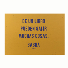 De un libro pueden salir muchas cosas - Sasha (maíz apaisado)