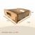 PACK. X 6 BANDEJA MADERA 16 x 16 cm