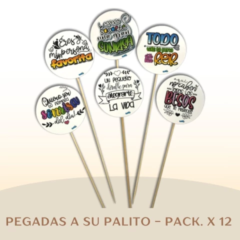 PACK. X 12 FLIP REDONDO BLANCO - comprar online