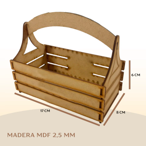 PACK. X 6 GUACAL RECTANGULAR PEQUEÑO