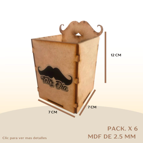 PACK. X 6 PORTALAPICES BIGOTE
