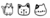 PACK X 3 SELLOS GATOS 2X2 - comprar online