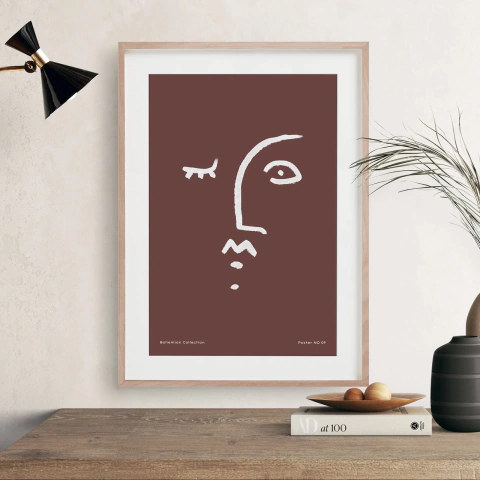 (1747) ABSTRACT FACE LINE