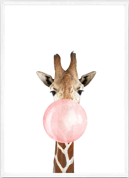 (800) JIRAFA CON CHICLE ROSA