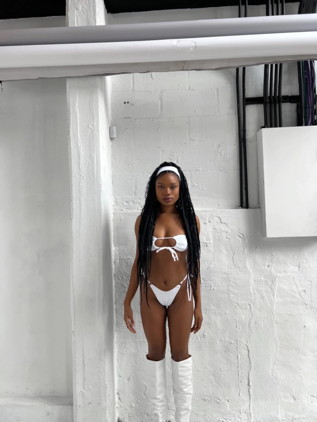 BIKINI #010 BLANCA LYCRA IMPORTADA