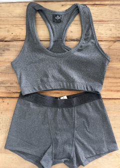 COMBO!! Conjunto de corpiño deportivo y boxer femenino de Morley de microfibra. Art 3900 - Kaury Store