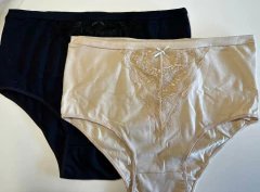 Pack x2 Bombacha universal de algodón y puntilla. Art 121 - tienda online