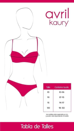 Conjunto de microfibra sublimada, corpiño taza soft con push up y cola less. Art 2020 - tienda online