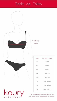 Imagen de Conjunto de morley. Corpiño taza soft con push up y cola less regulable. Art 8214