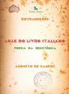 Plaquete Loja do livro italiano - Poesia da resistência - Extraduções