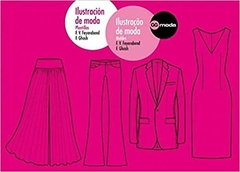 Ilustração de moda moldes (Espanhol) Capa dura livro