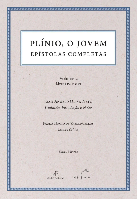 EPISTOLAS COMPLETAS - PLÍNIO, O JOVEM