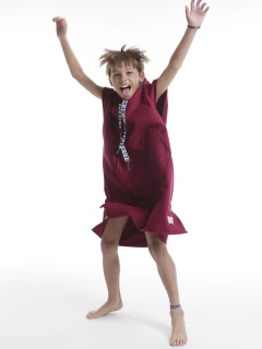 7 a 10 años / Poncho de Toalla Bordo con Aqua en internet