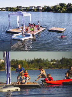 Isla Plataforma Flotante 4x4Mt Antideslizante en internet