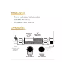 Mangote Flexível 1" 100cm Para Bombas e Pressurizadores - loja online