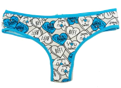 CULOTTE LESS ESTAMPADO ALGODON Y LYCRA (09599) - comprar online