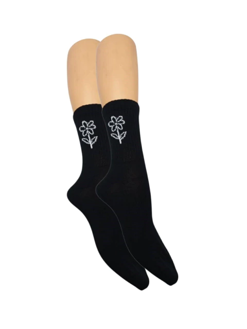 MEDIA CAÑA DEPORTIVO FLOR PETALOS (02837)