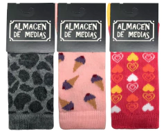 PACK X3 SOQUETE FANTASIA NENA (30310) - ALMACÉN DE MEDIAS