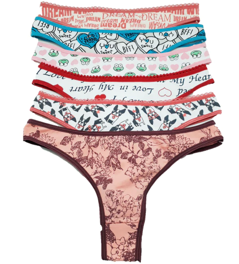 PACK X6 COLALESS ALGODON ESTAMPADO (69199)