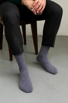 MEDIA CAÑA MICROFIBRA ROMBO (04502) - comprar online