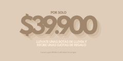 Banner de la categoría BOTA DE LLUVIA + REGALO