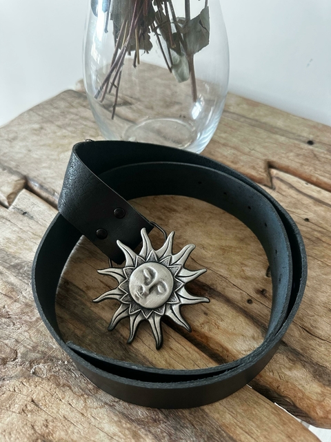 chapon sol - cuero negro - comprar online