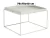 MESA RATONA CUADRADA HAY WHITE CAÑO DE 75X75X40 CM en internet