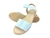 Sandalias con elástico celestes