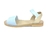 Sandalias con elástico celestes - Loba Zapatos villa madero