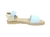 Sandalias con elástico celestes - tienda online