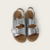 Sandalias Birk plateadas - tienda online