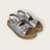 Imagen de Sandalias Birk plateadas