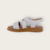 Sandalias blancas con tachas - tienda online