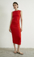 Vestido nudo Castaño