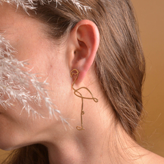 PREORDEN - ARETES FLAMINGO LINEAS - comprar online