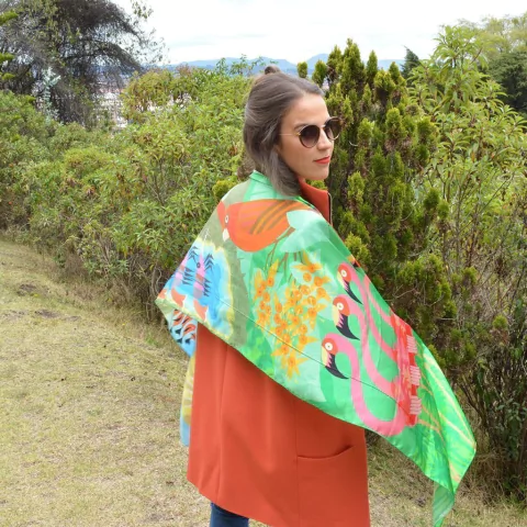 PAÑOLETA FLAMINGOS - comprar en línea