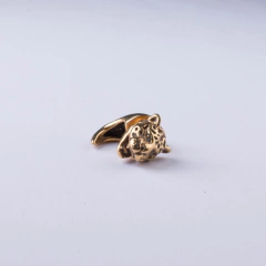 ARETES MINI JAGUAR COMPLETO DORADO - tienda online