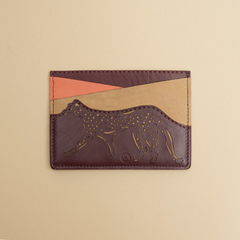 cardholder leather burgundy