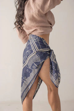 PAREO BALDOSAS AZUL OSCURO - tienda en línea