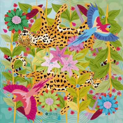 preorder pañoleta manchas de leopardo s/b - comprar en línea