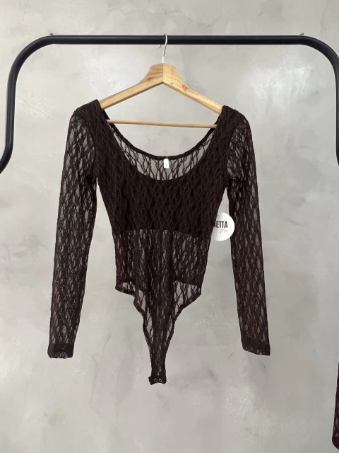Body Encaje Manga larga - Anetta Mor | Tienda Online 