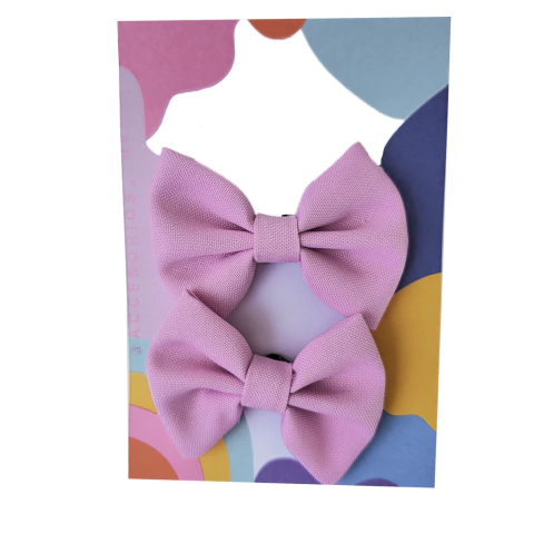 Par Moños Medianos Lavanda