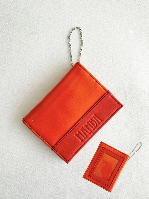 F E R I A - Tarjetero Doble - Tomate - comprar online