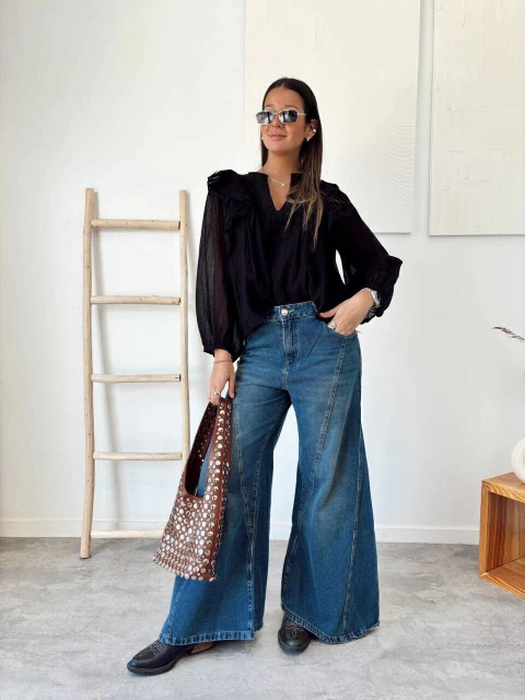 Jean mega wide QUINN (017610)