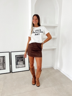 Remera crop I LOVE (016843) - comprar online