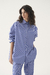 Camisa Darcy rayada azul con blanco - comprar online