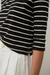 Remera Zircon Rayada Negro con Blanco - tienda online