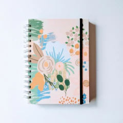 Cuaderno A5 (15x21 cm) TAPA DURA - (pastel 11) - DolDesign